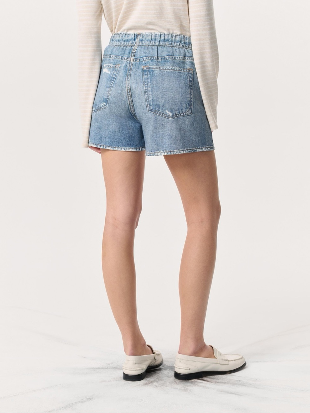 rag & bone Women's Miramar Terry Walking Shorts | Brooke wash | Size Small - Picture 3 of 15